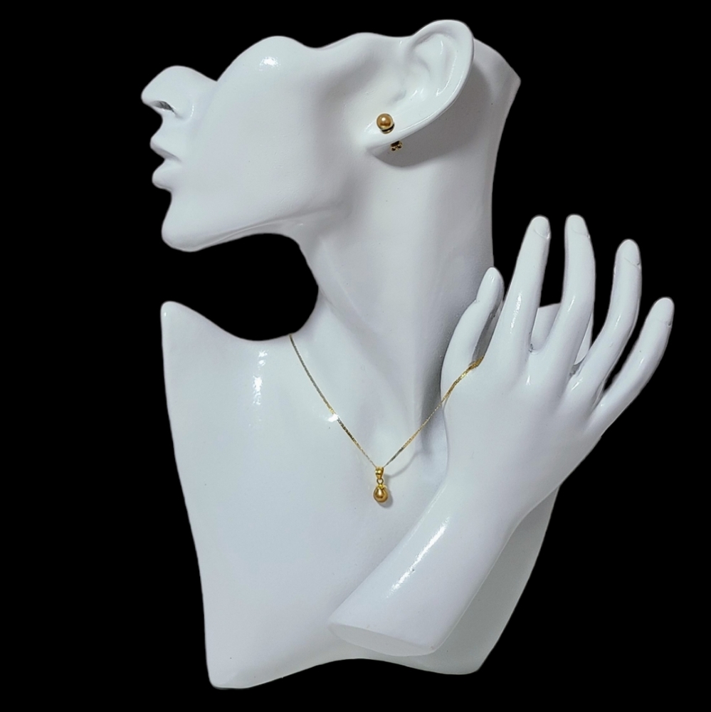 AUTHENTIC GOLDEN SOUTHSEA PEARL Earrings & Pendant